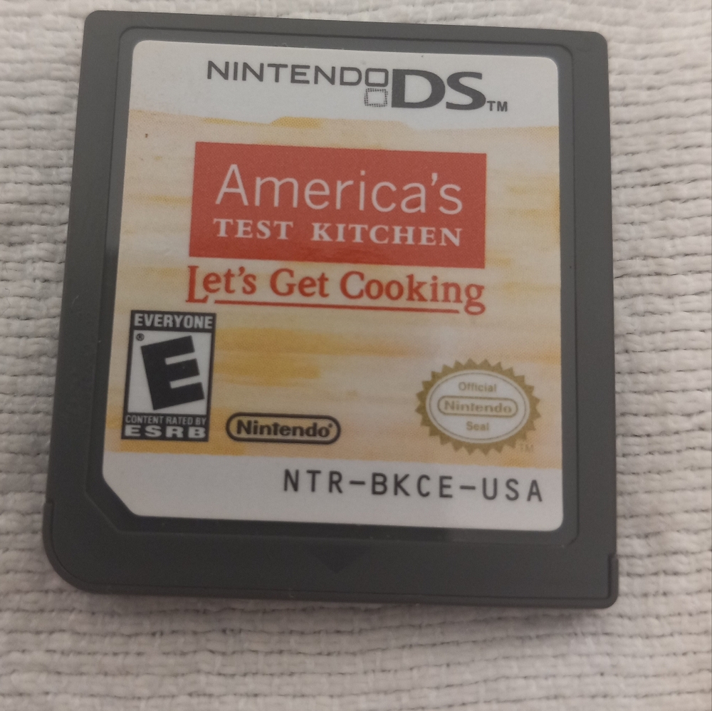 America's Test Kitchen: Let's Get Cooking Nintendo DS Cartridge